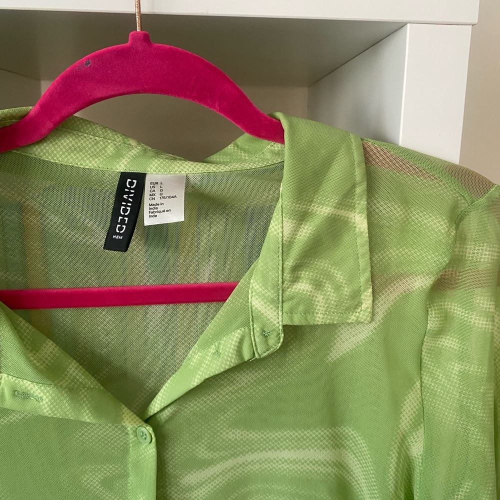 H&M Mesh Button Down - Picture 2 of 4